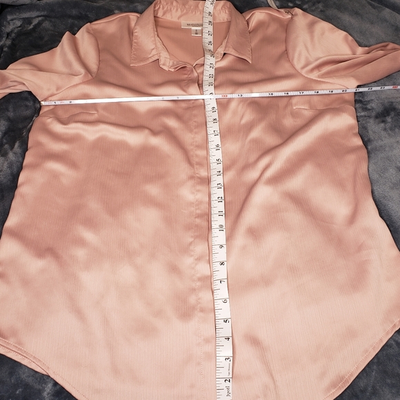 Motherhood tie sleeve button-down maternity, mauve - Picture 9 of 16